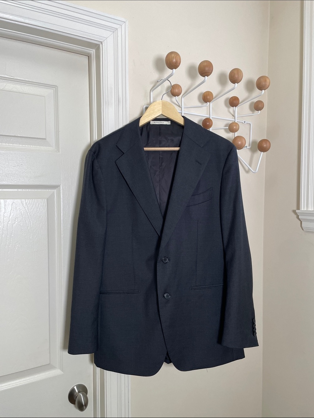 Suitsupply Pure Wool Preppy Blazer Two-Button Sport Coat - Navy - 40